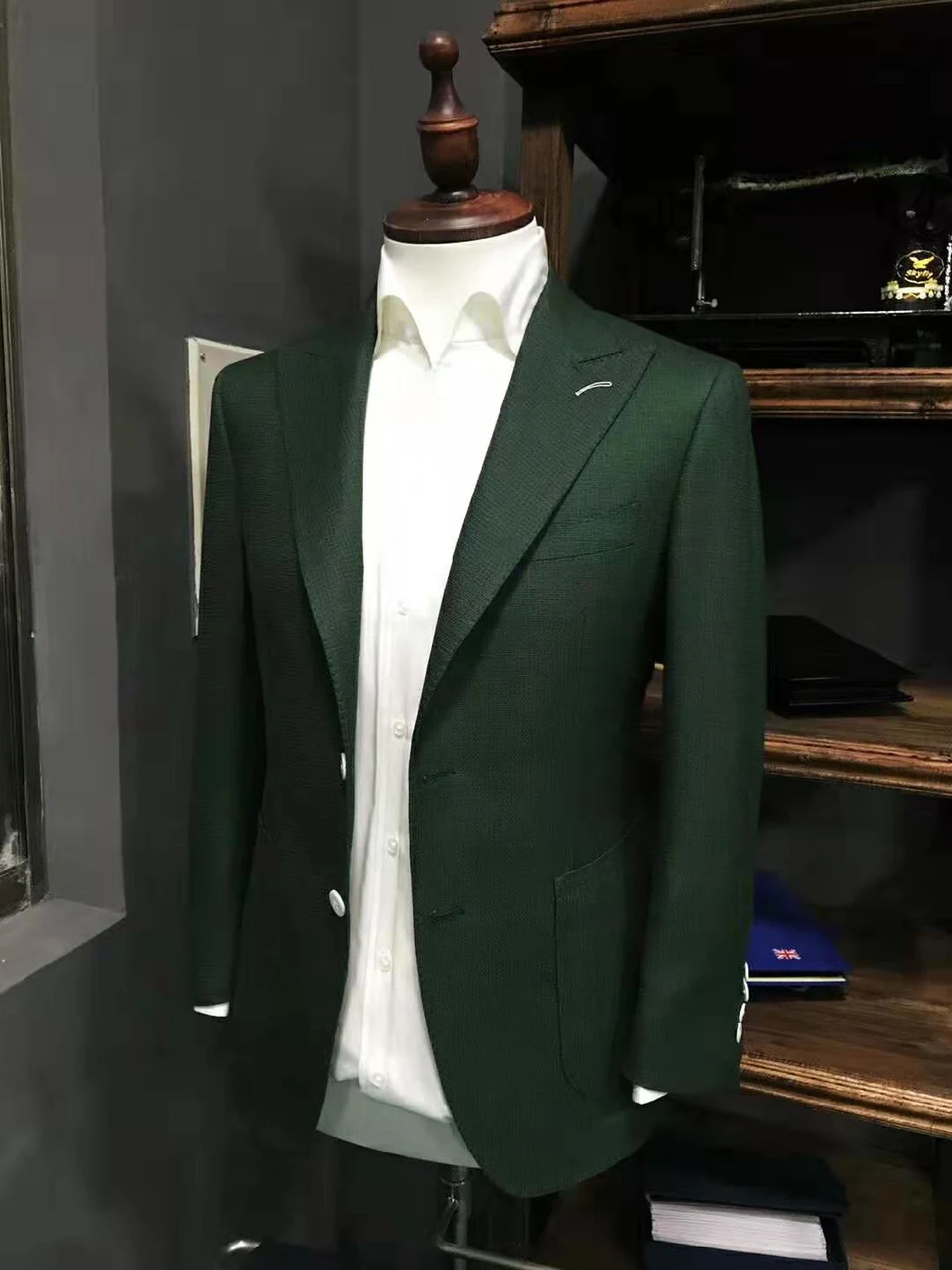 Wool Fashion Apparel Bespoke Tailor Suit Mans Suits for Men