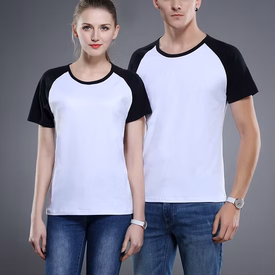 Atacado Camiseta Masculina 100% Algodão Promocional Simples em Branco, Camiseta Masculina Personalizada de Alta Qualidade Manga Curta Decote Redondo Moda Estampada